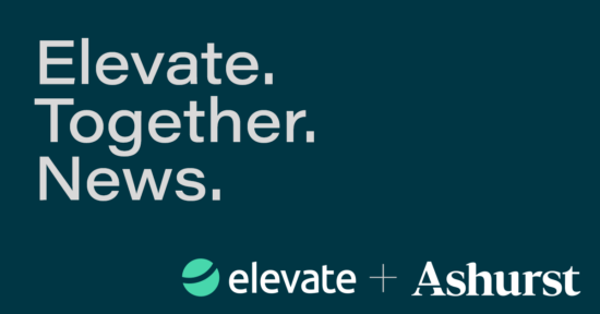 Elevate Ashurst logo in the Elevate Together News banner