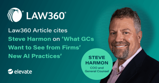 law360 article cites steve harmon