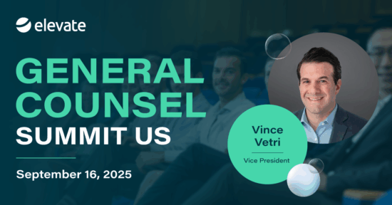 general counsel summit US 2025 banner featuring Vince Vetri