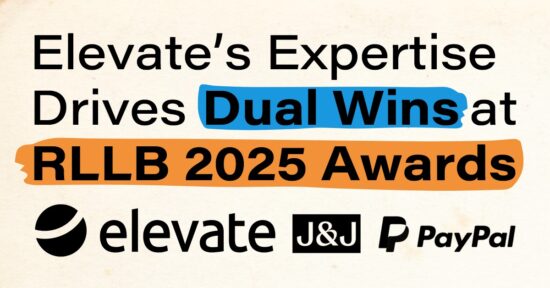 elevate's expertise drives dual wins at rllb 2025 awards banner