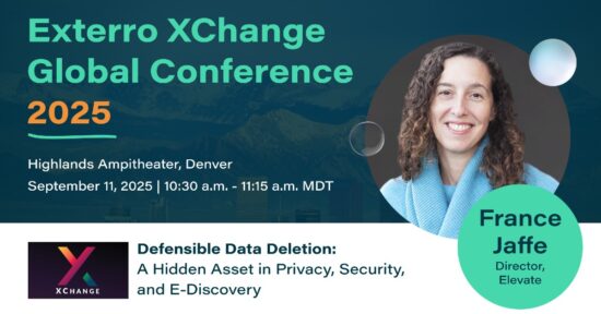 exterro xchange global conference 2025 banner