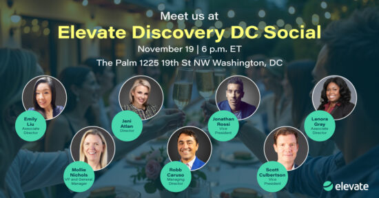 November 19 | Elevate Discovery DC Social - event banner