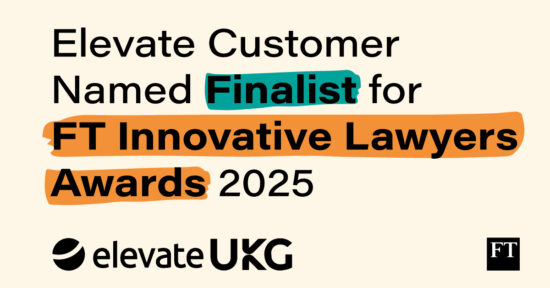 Elevate Customer Named Finalist for FT Innovative Lawyers Awards 2025 - news banner