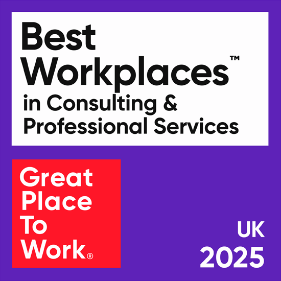 great place to work badge for best workplace in consulting and professional services