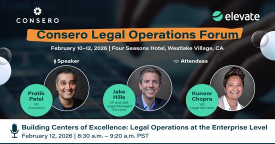 February 10-12 | Consero Legal Operations Forum - event banner