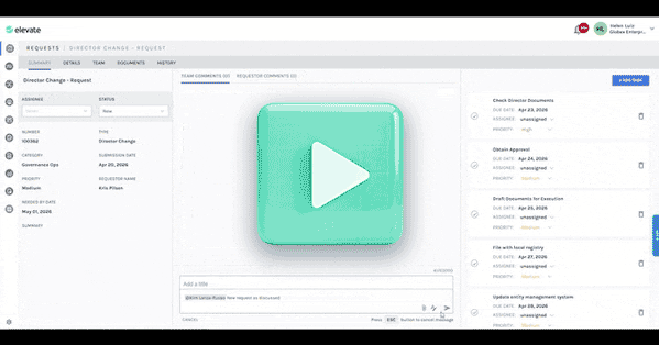 video thumbnail for entity management intake request tool