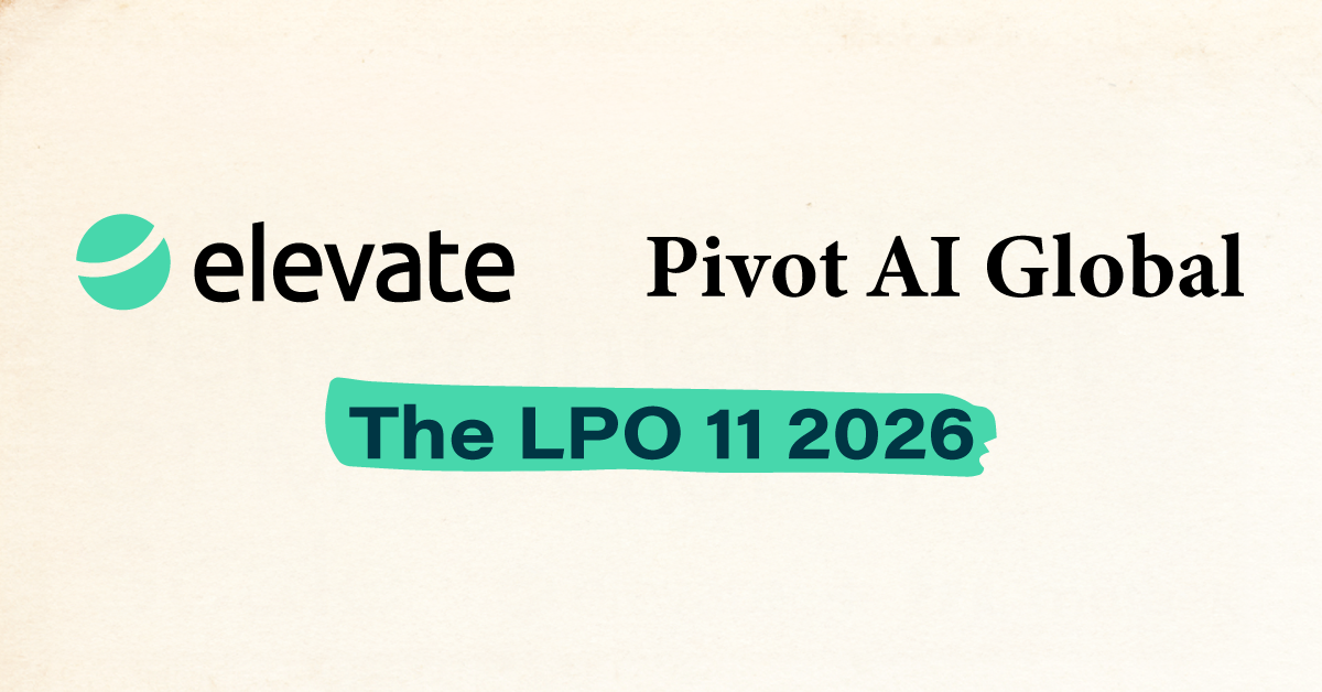Elevate's AI-Driven Approach Earns No. 5 Ranking on the LPO 11 - news banner